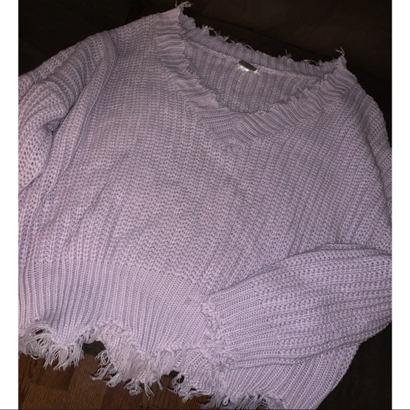 New Lavender top w/ distress - Picture 8 of 8